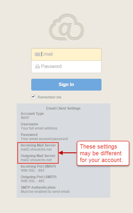Webmail Landing Page Webmail Landing Page